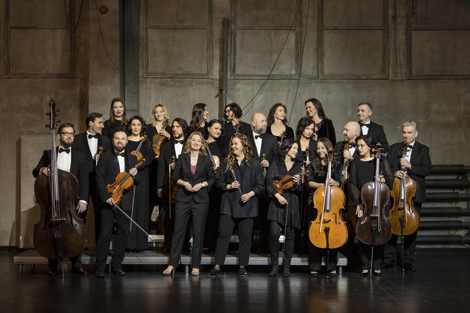 Muzycy orkiestry Sinfonietta Cracovia